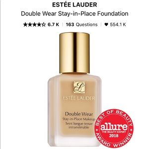 Estée Lauder Double Wear Foundation - BNIB - 1W1 Bone